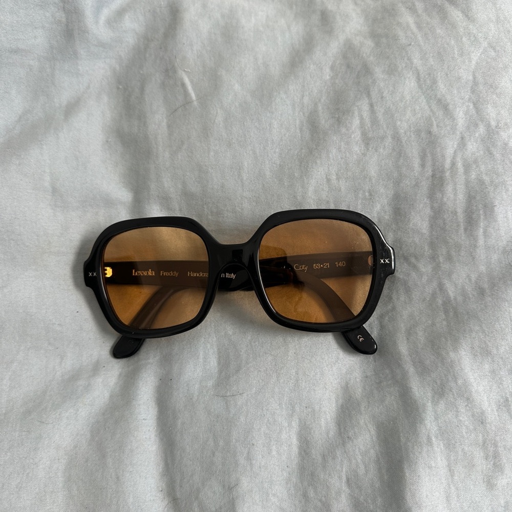 Lexxola Freddy Orange and Black Sunglasses